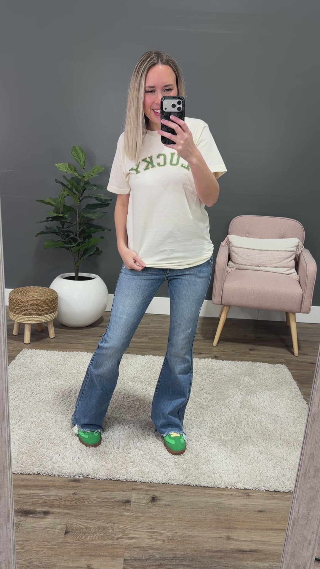 NEW! Lucky Cream Tee