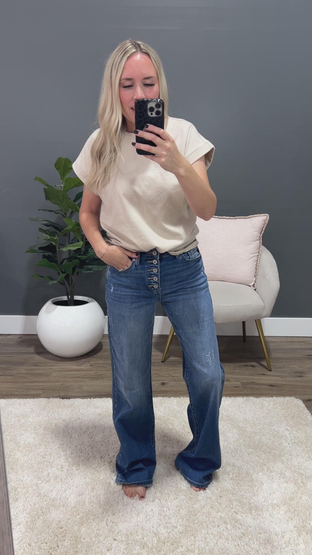 KanCan Elise Non Distressed 90's Flare Jeans KanCan