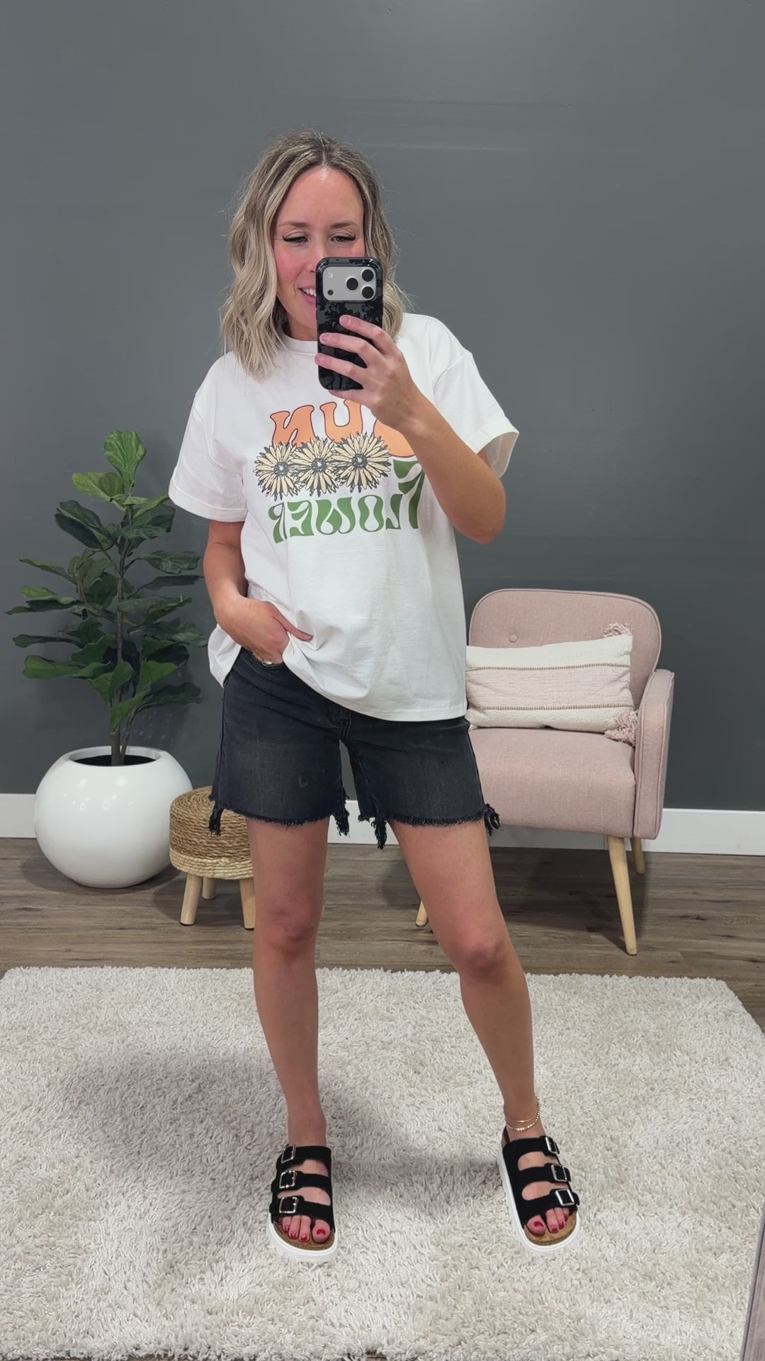Sunflower Ivory Tee Polagram