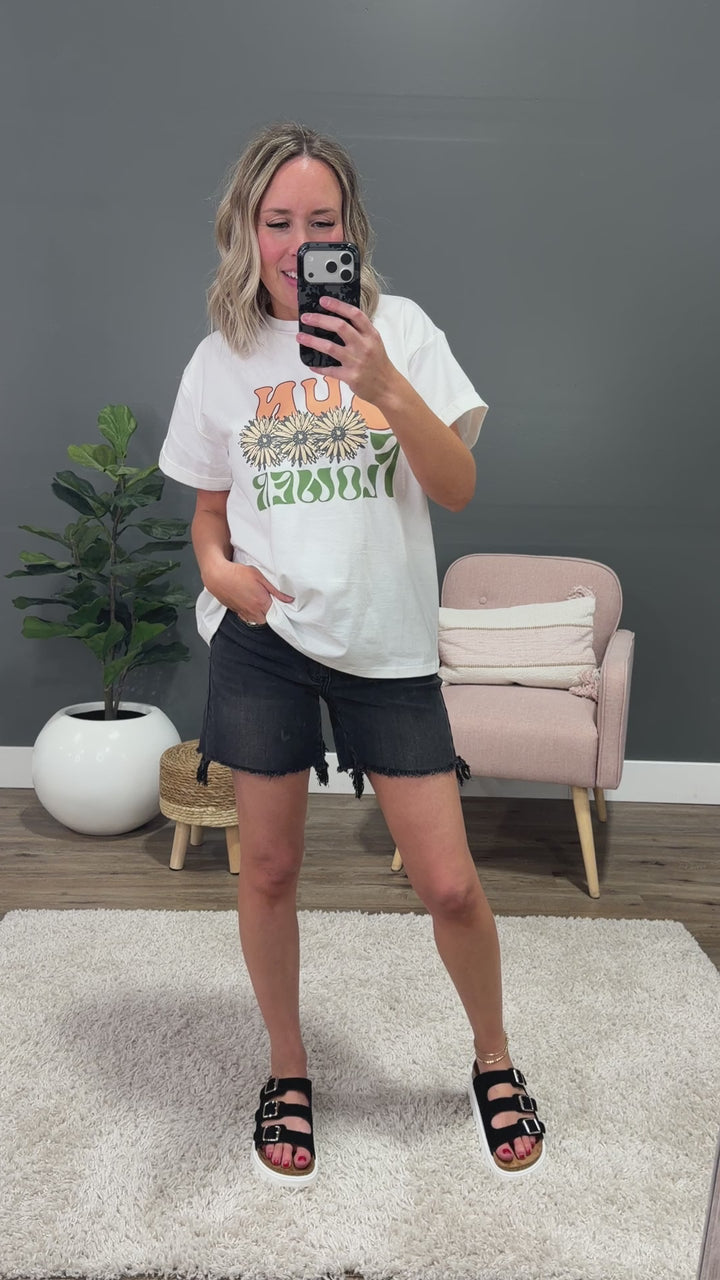 Sunflower Ivory Tee Polagram