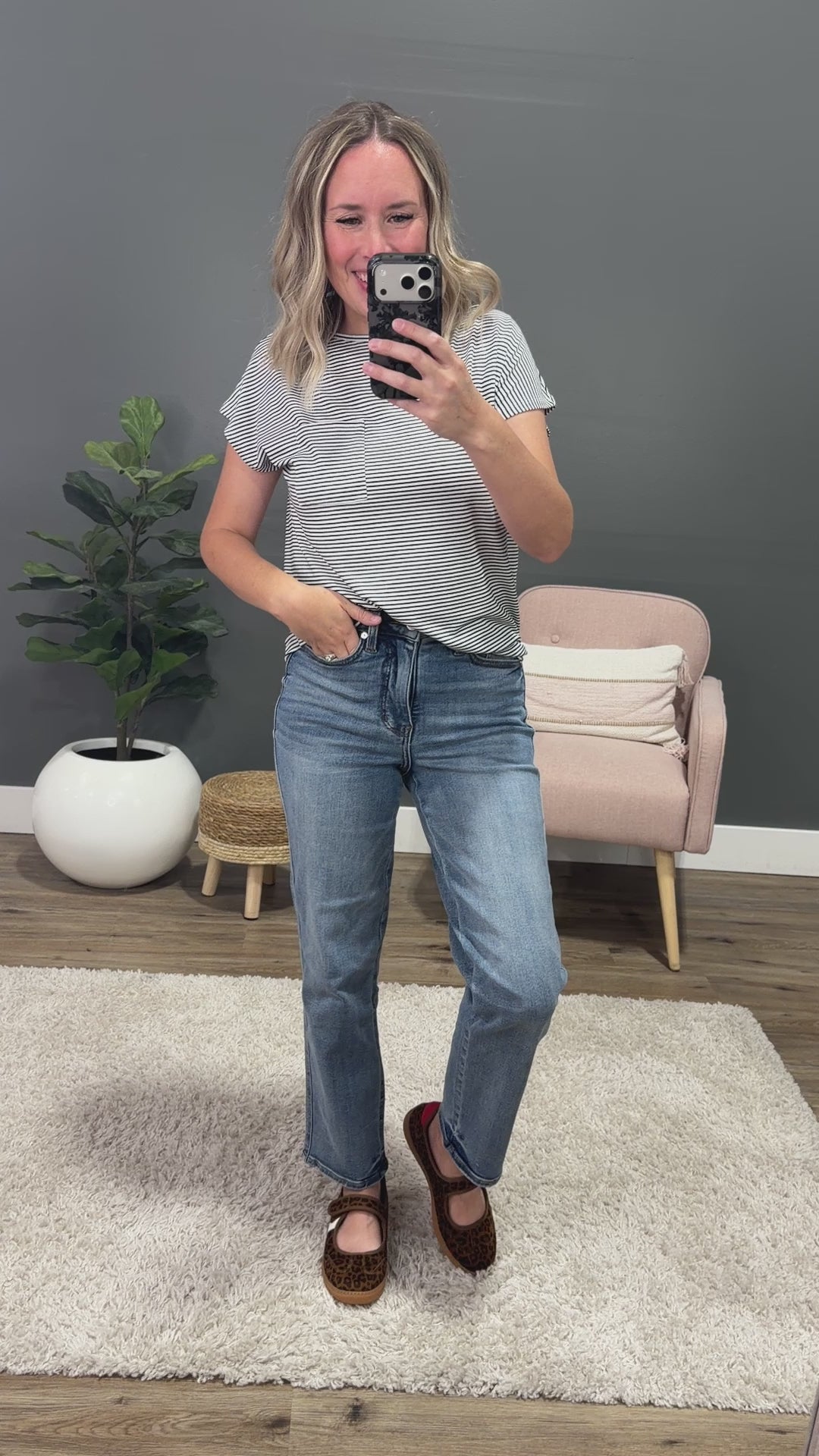 NEW! Judy Blue Keep You Non Distressed Control Top Straight Jeans