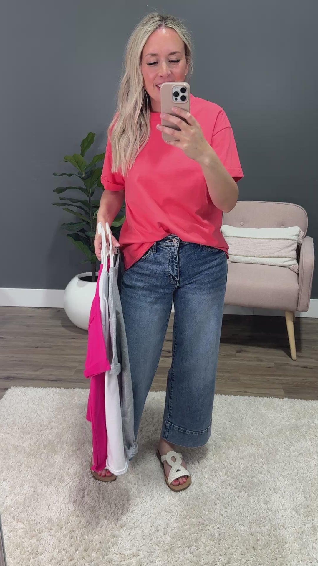 NEW! Brittany Roll Sleeve Top - Fuchsia Sew In Love