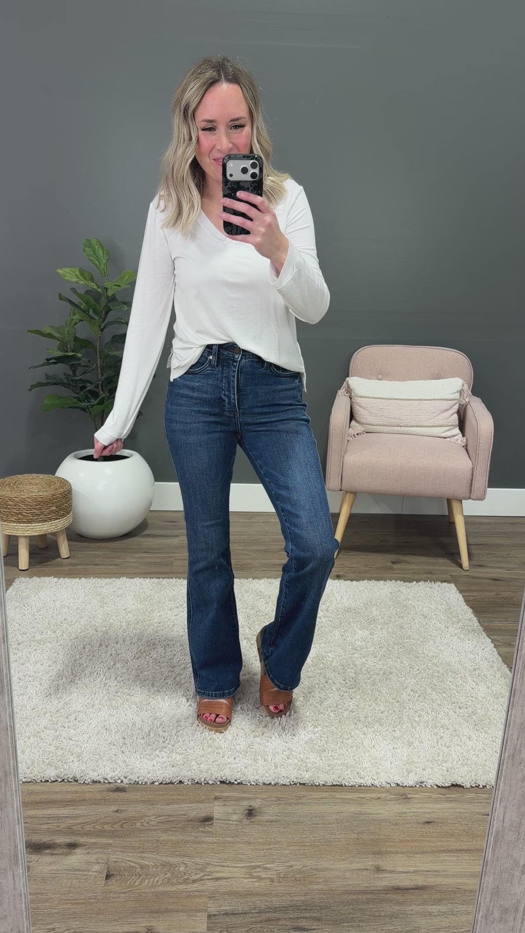 Judy Blue Greta Control Top Bootcut Jeans - Short, Regular and Long Judy Blue