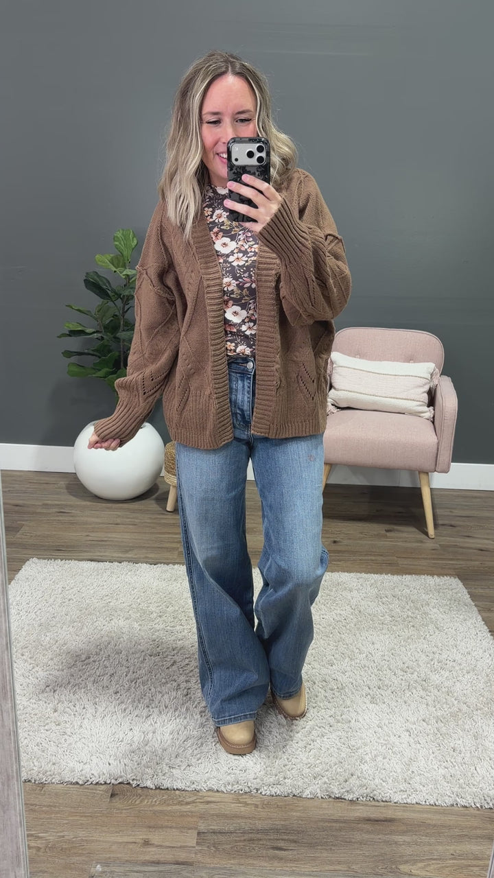 NEW! Willow Cardigan - Mocha