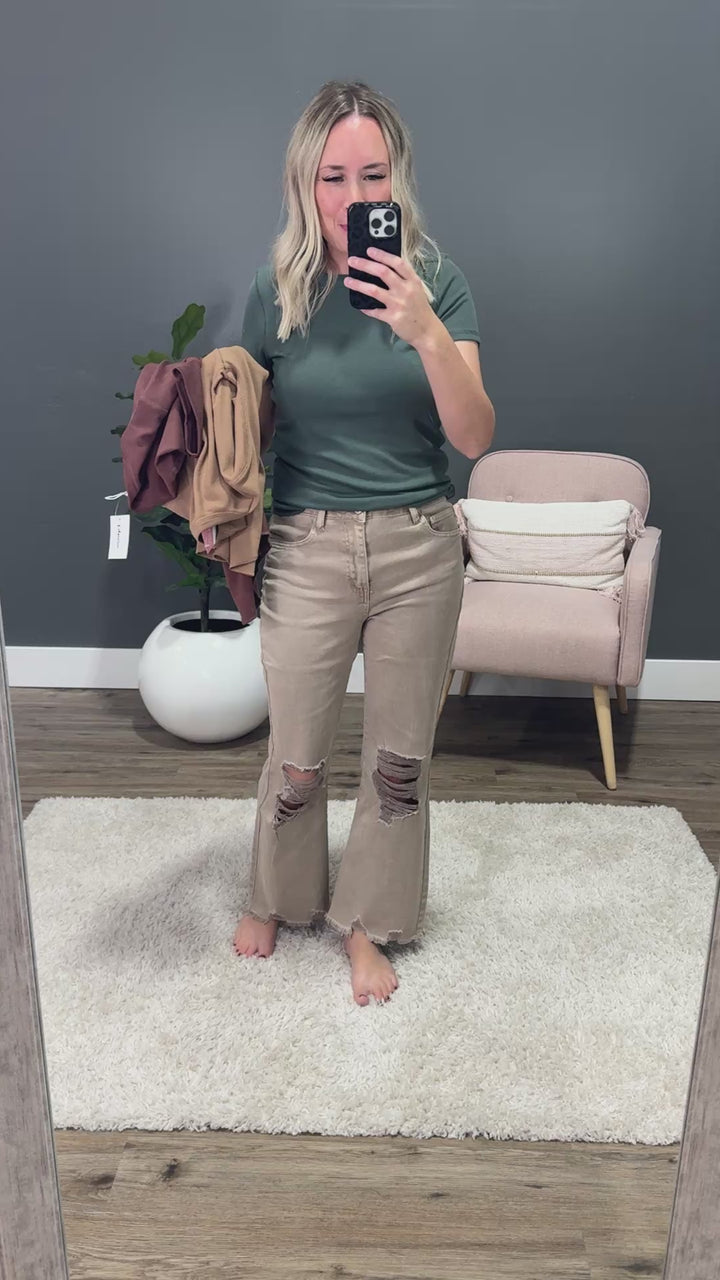 NEW! Brenley Ribbed Knit Top - Tea Green Wishlist