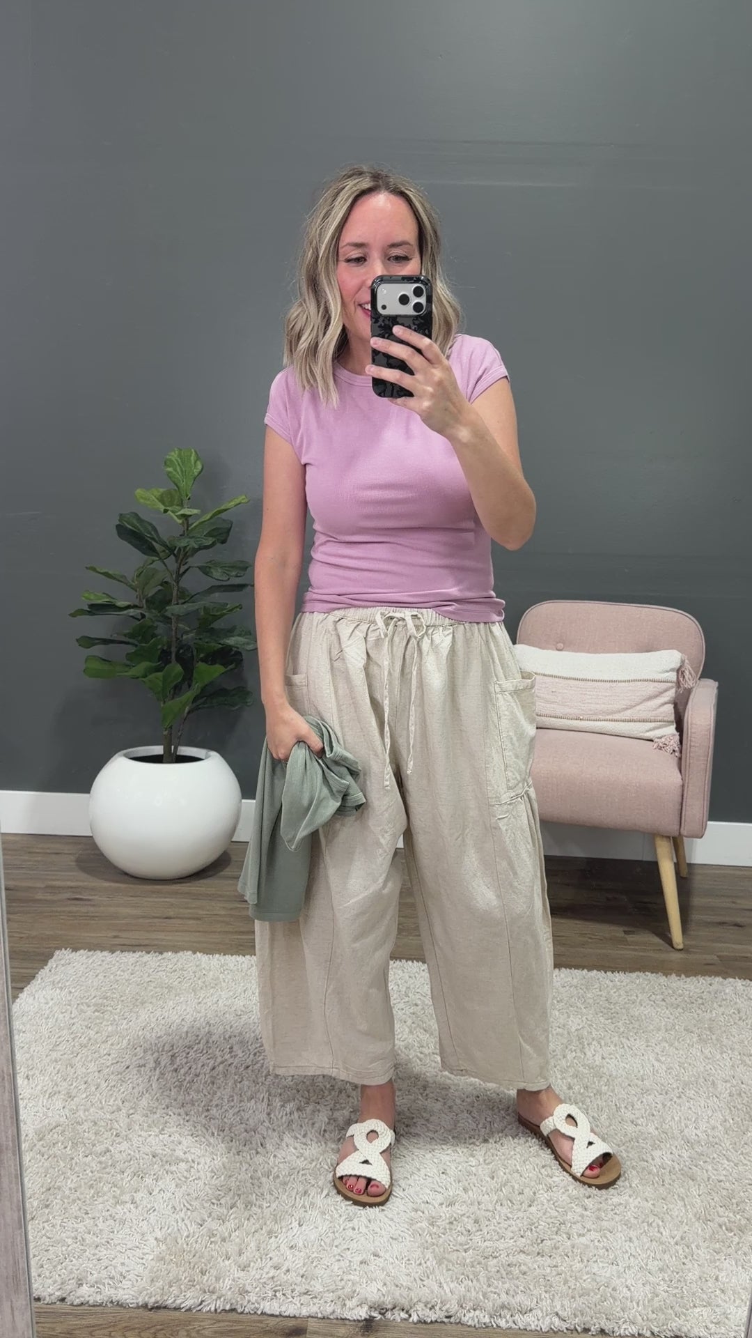 NEW! Piper Cap Sleeve Ribbed Top - Soft Sage Be Cool