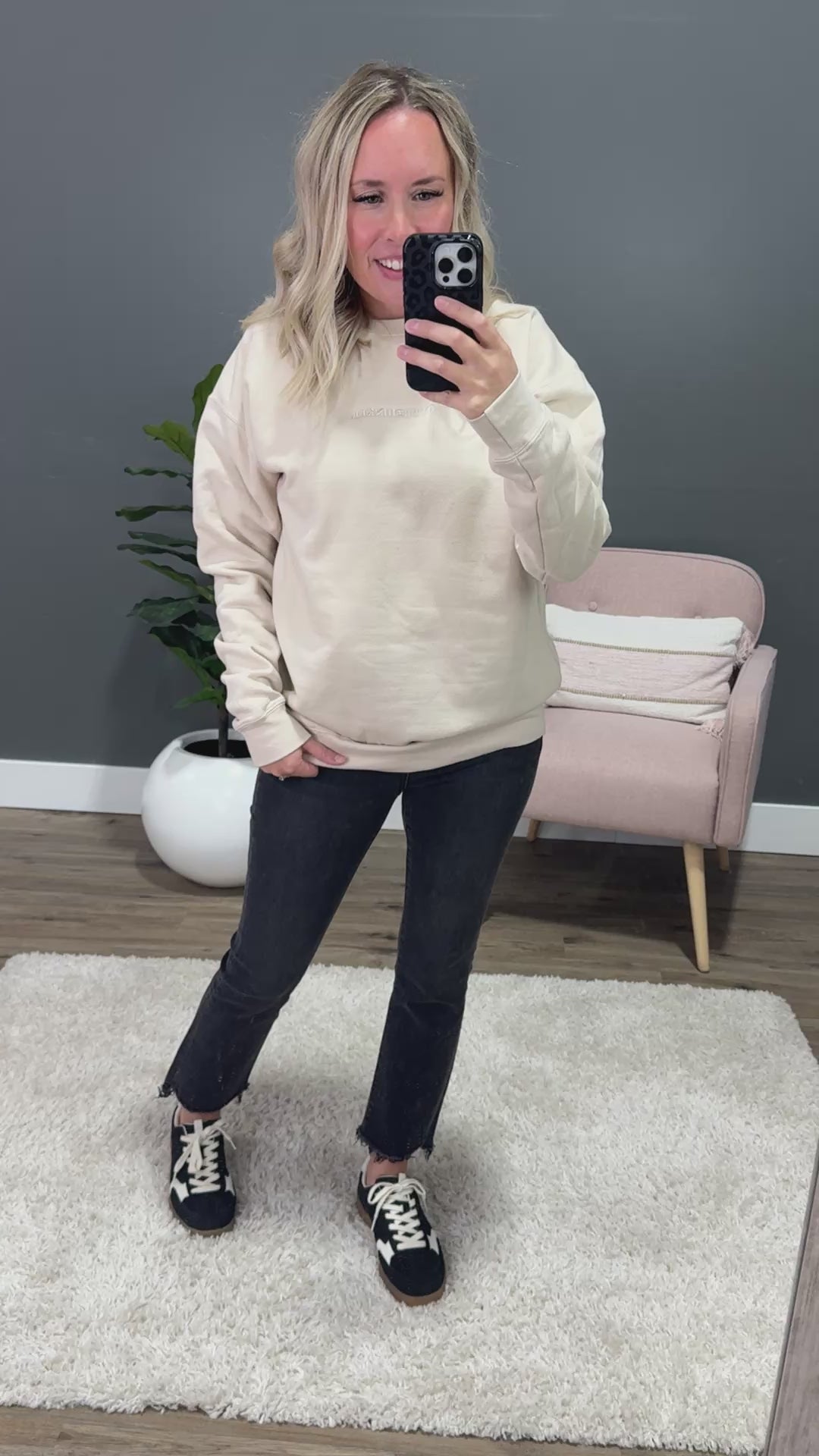 NEW! Overthinker Cream Sweatshirt