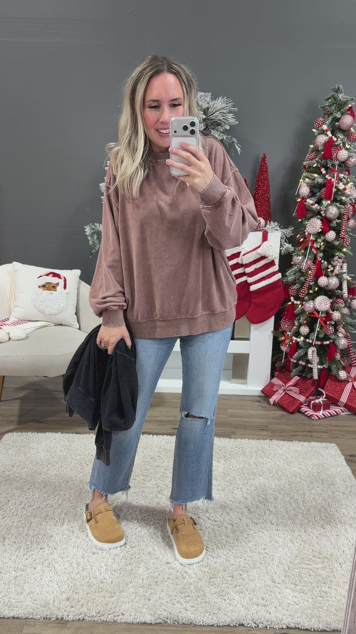 NEW! Never Better Sweatshirt - Chestnut Double Zero