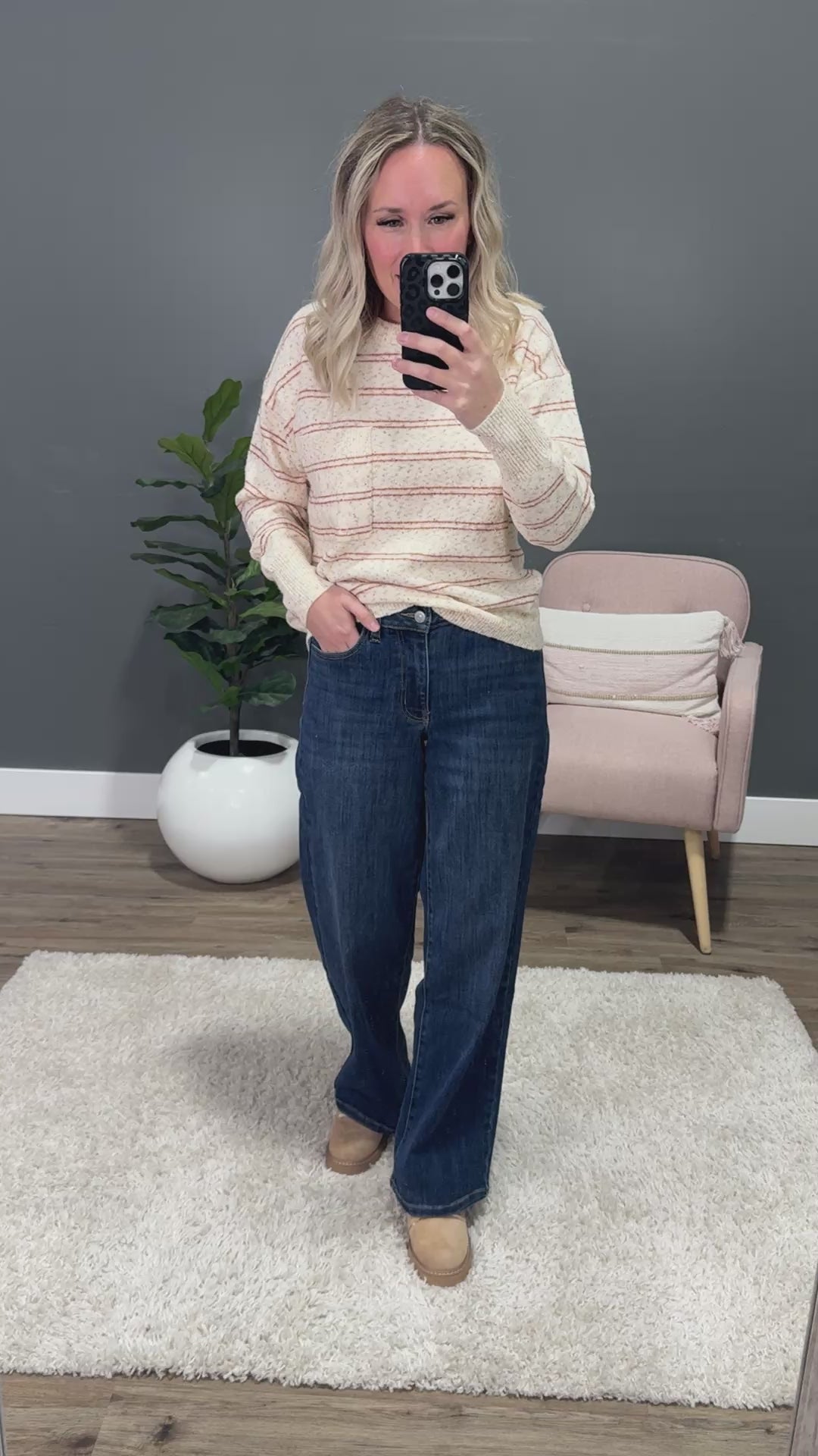 KanCan Layla Non Distressed Wide Leg Jeans