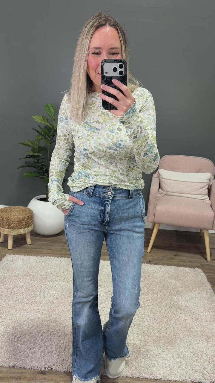 NEW! Blair Long Sleeve Top - Spring Meadows