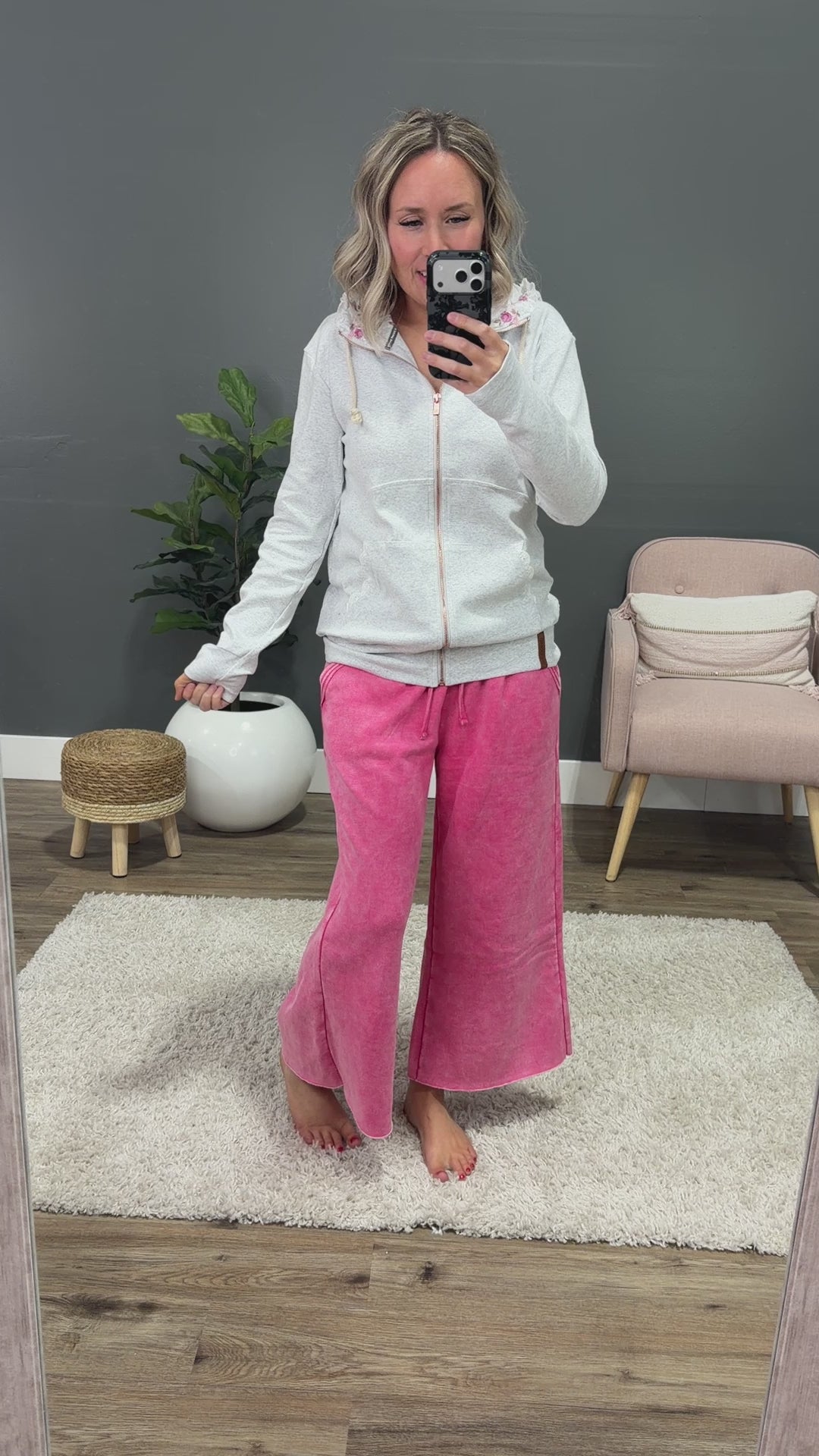 NEW! Ampersand Ave Morning Mist FullZip Sweatshirt Ampersand Ave