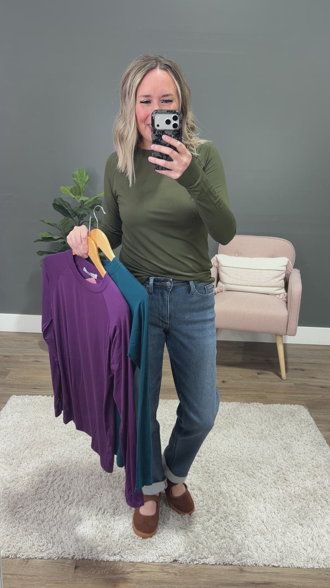 NEW! Blair Long Sleeve Top - Teal