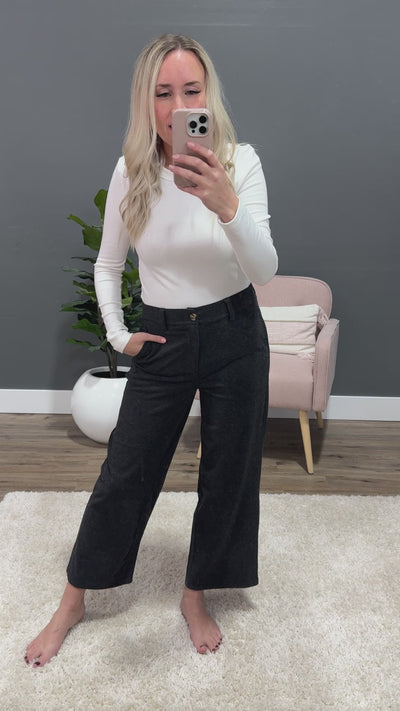 Sylvie Black Heather Dress Pants Thread & Supply