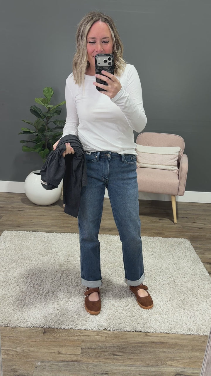 NEW! The Perfect Long Sleeve Top - White