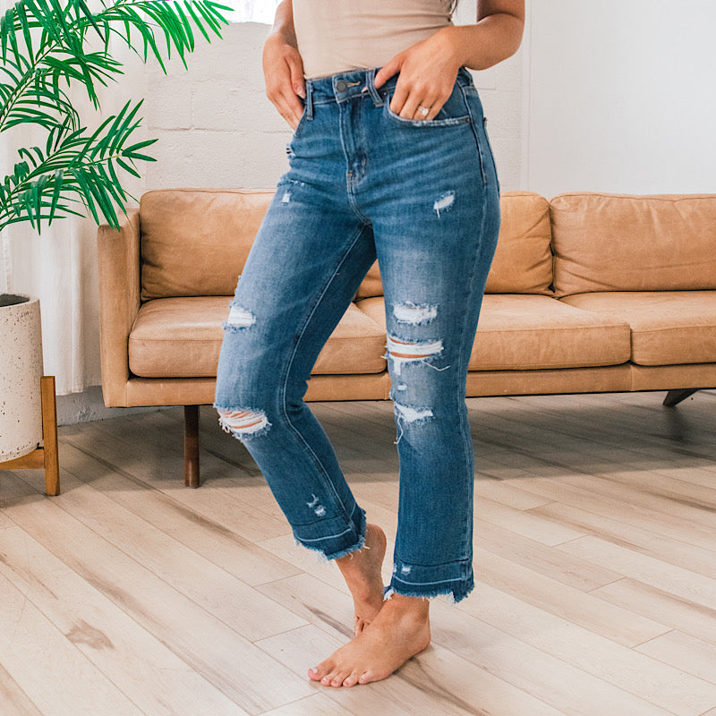 Risen Ember Released Hem Straight Jeans FINAL SALE  Risen   