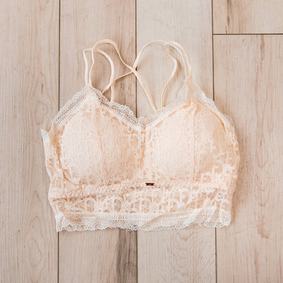 Micael Cream Lace Bralette FINAL SALE  Jady K   