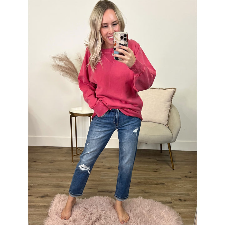 KanCan Haven Patched Boyfriend Jeans - Regular and Plus  KanCan   