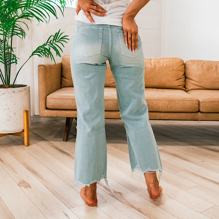 Vervet Cloud 90's Crop Flare Jeans  Vervet   
