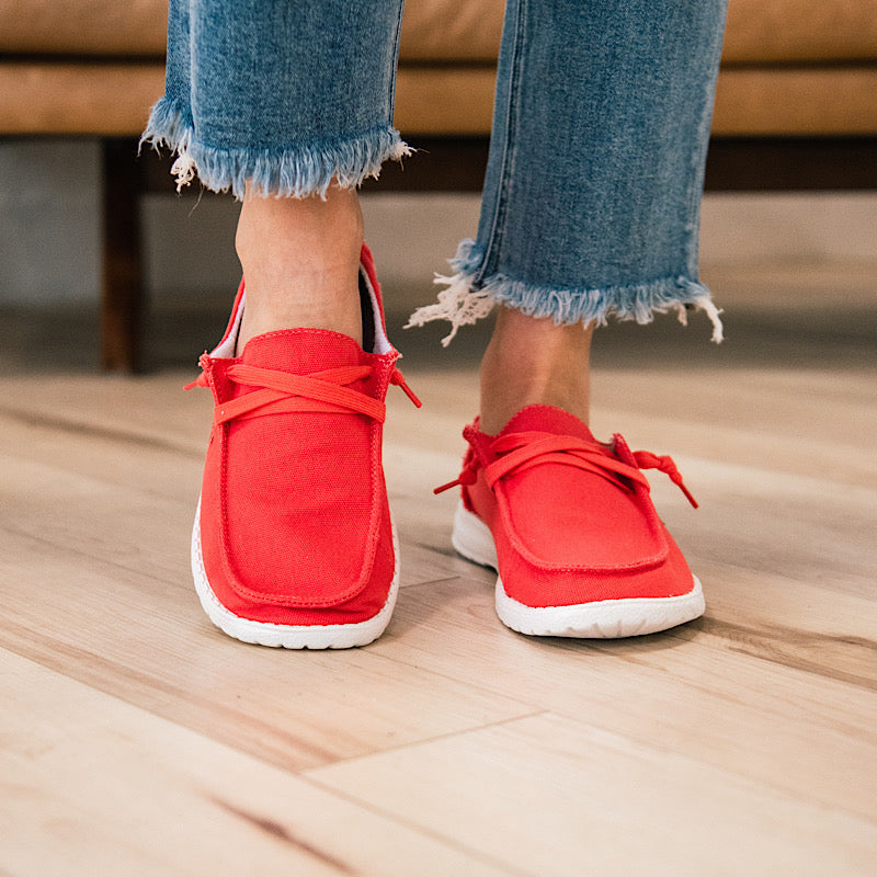 Gypsy Jazz Stella Slip on Sneakers - Coral FINAL SALE  Very G   