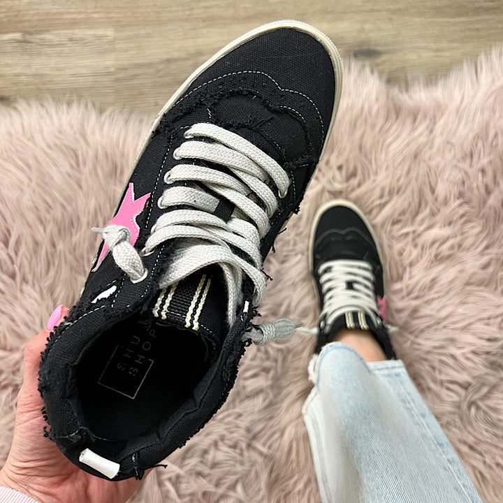 Shushop Paulina Sneakers - Black Canvas FINAL SALE  Shushop   