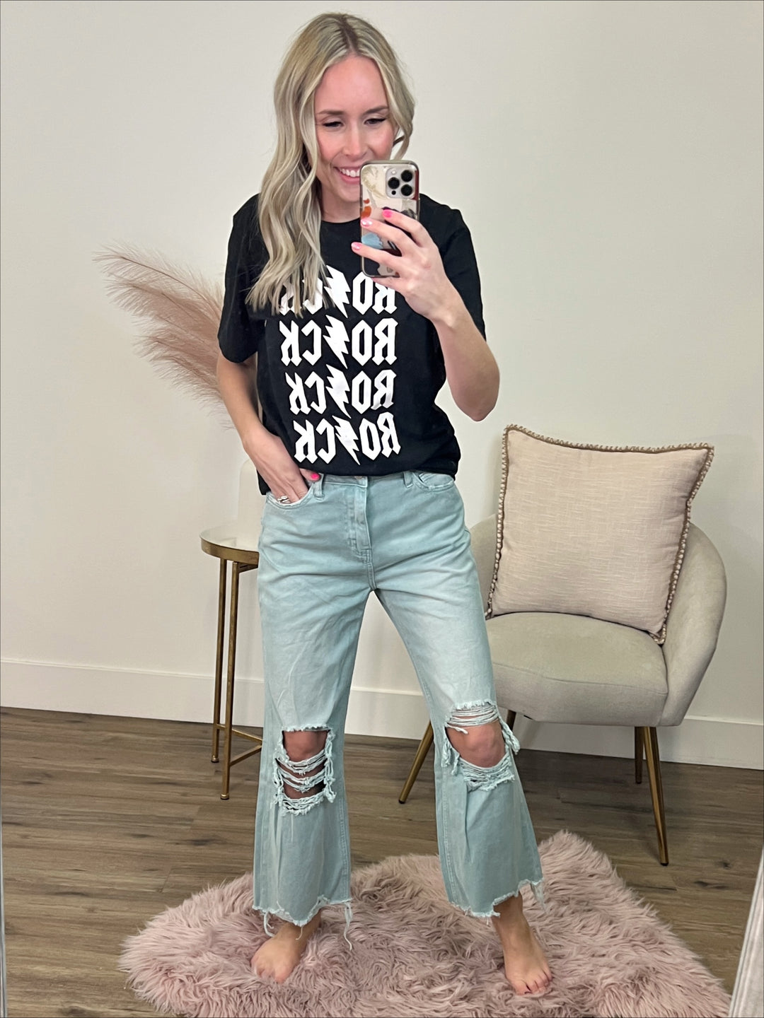 Vervet Cloud 90's Crop Flare Jeans  Vervet   